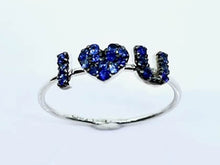 Carica l'immagine nel visualizzatore di Gallery, Anello in oro bianco "I love you"
